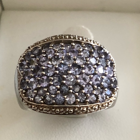 NWOT Sterling Silver Large Tanzanite Ring - Picture 3 of 8